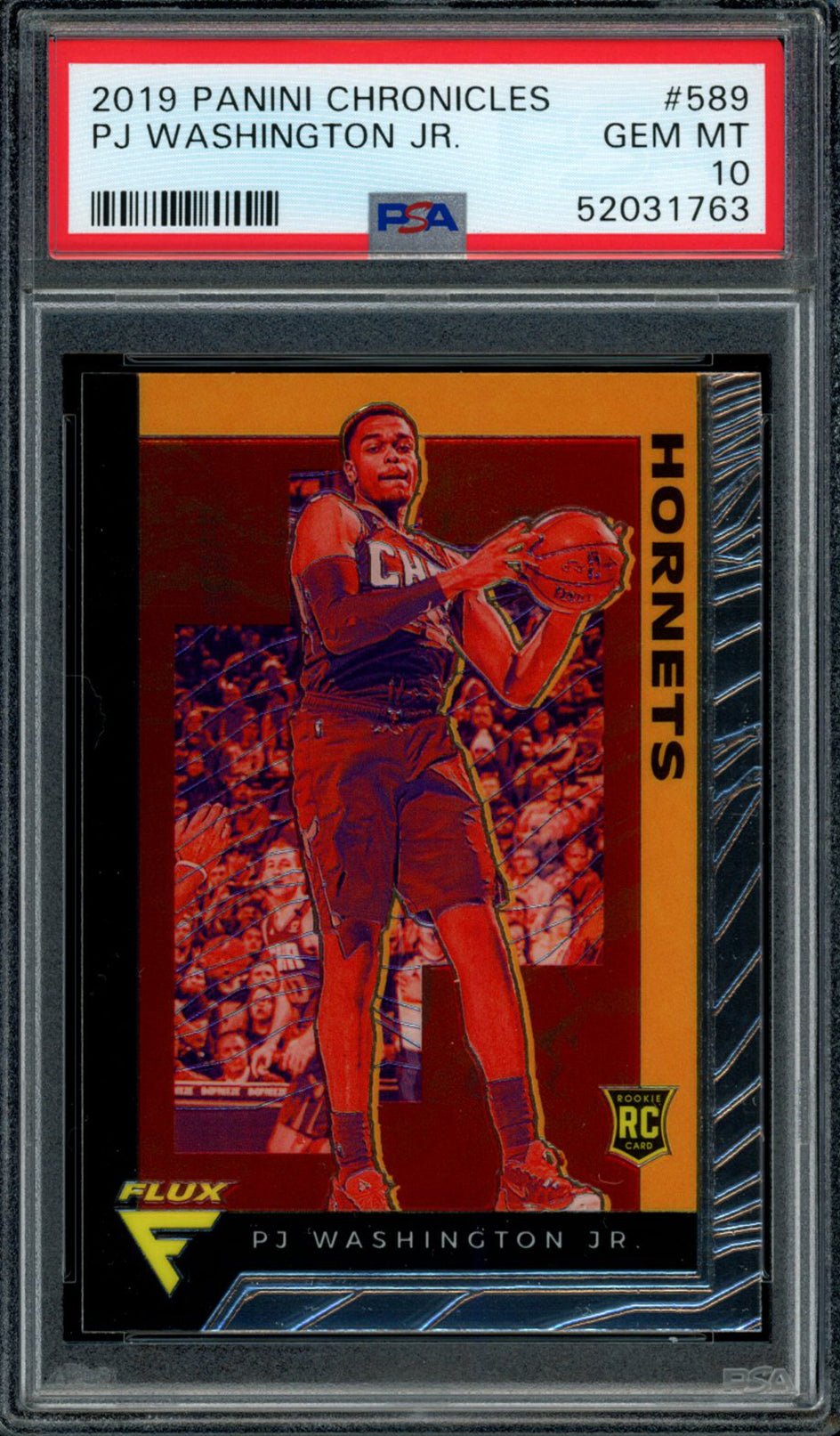 PJ WASHINGTON JR PSA 10 2019-20 Panini Chronicles RC Flux #589 Basketball Base Graded Cards RC - Hobby Gems