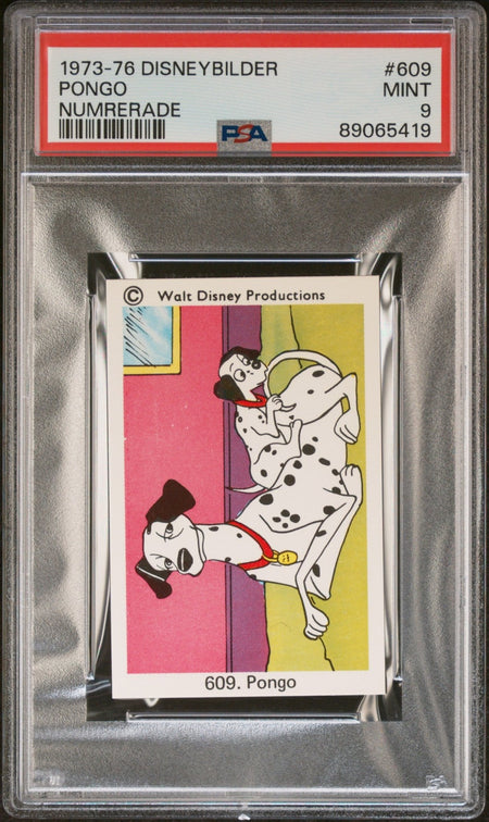 PONGO PSA 9 1973 - 76 Disneybilder Numrerade 101 Dalmatians Disney #609 Disney Base Graded Cards - Hobby Gems