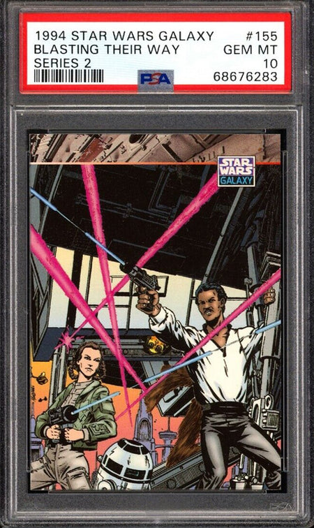 PRINCESS LEIA LANDO R2-D2 PSA 10 1994 Topps Star Wars Galaxy Series 2 #155 Star Wars Base Graded Cards - Hobby Gems