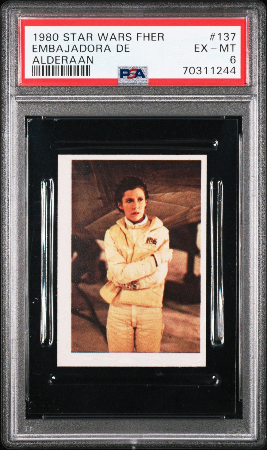 PRINCESS LEIA PSA 6 1980 Star Wars Fher Embajadora de Alderaan #137 Star Wars Base Graded Cards - Hobby Gems