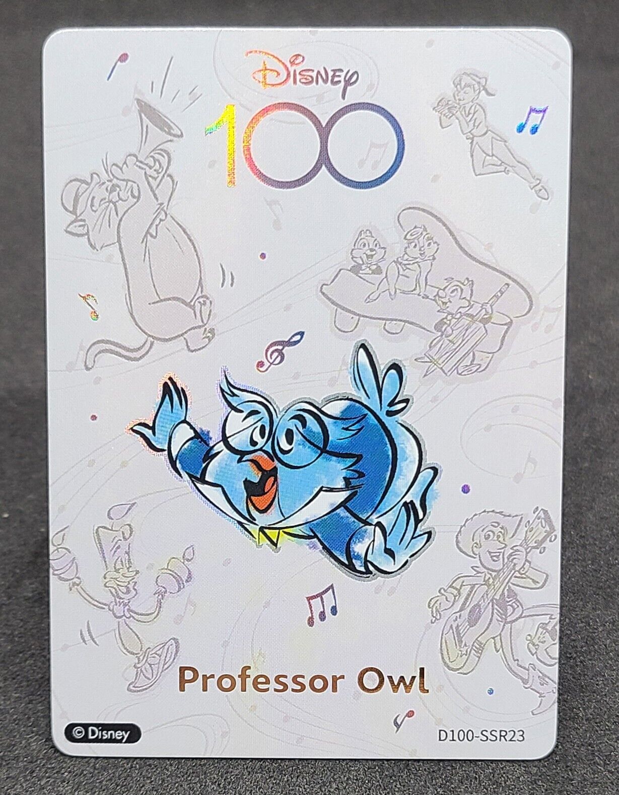 PROFESSOR OWL 2023 Disney 100 Years Joyful Card Fun Orchestra #D100-SSR23 Disney Base - Hobby Gems