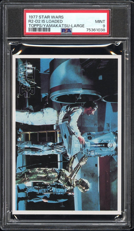 R2-D2 is Loaded PSA 9 1977 Star Wars Topps Yamakatsu Large Star Wars Base Graded Cards - Hobby Gems