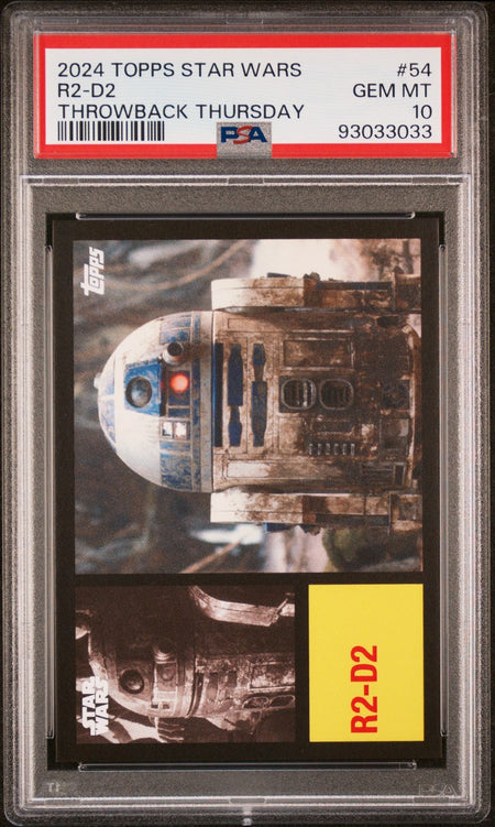 R2 - D2 PSA 10 2024 Topps Star Wars Throwback Thursday TBT #54 C1 Star Wars Base Graded Cards - Hobby Gems