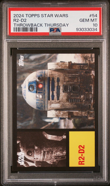 R2 - D2 PSA 10 2024 Topps Star Wars Throwback Thursday TBT #54 C2 Star Wars Base Graded Cards - Hobby Gems