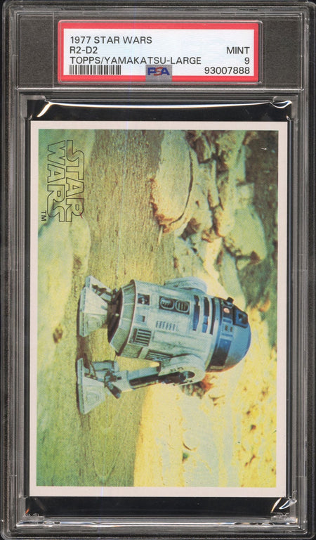 R2 - D2 PSA 9 1977 Star Wars Topps Yamakatsu Large Star Wars Base Graded Cards - Hobby Gems