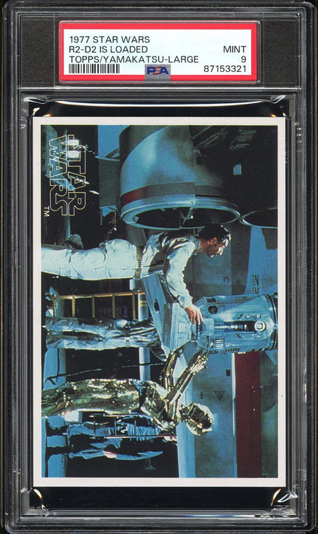 R2 - D2 PSA 9 1977 Topps Yamakatsu Star Wars Large R2 - D2 Is Loaded C1 Star Wars Base - Hobby Gems