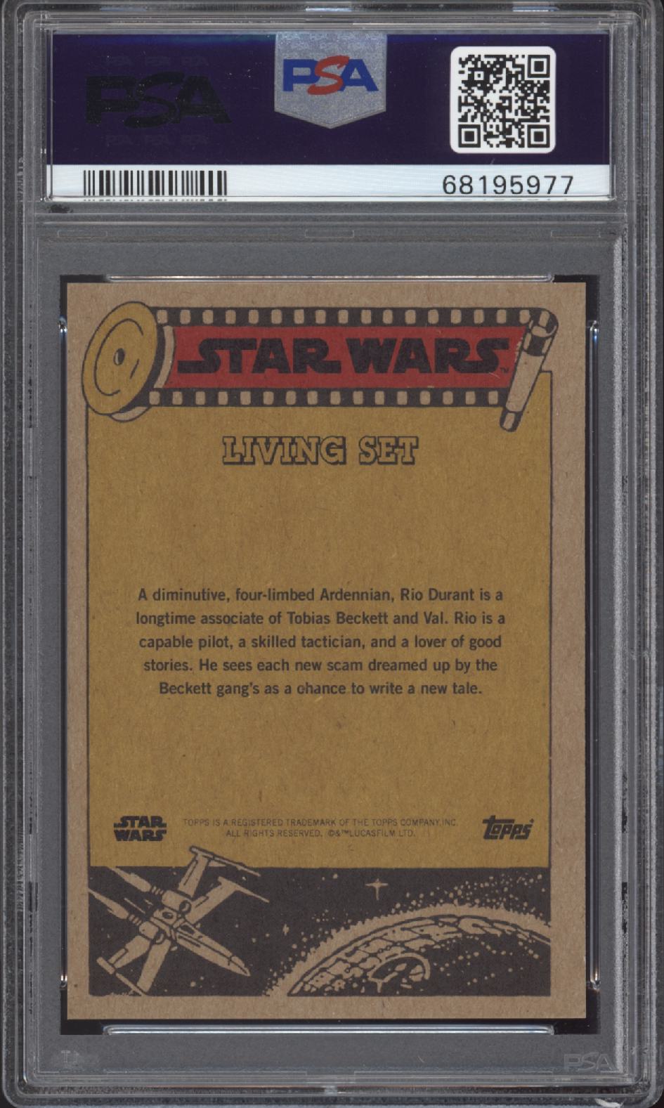 RIO DURANT PSA 10 2020 Topps Star Wars Living #118 Star Wars Base Graded Cards - Hobby Gems