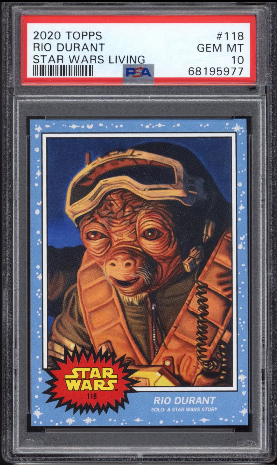 RIO DURANT PSA 10 2020 Topps Star Wars Living #118 Star Wars Base Graded Cards - Hobby Gems