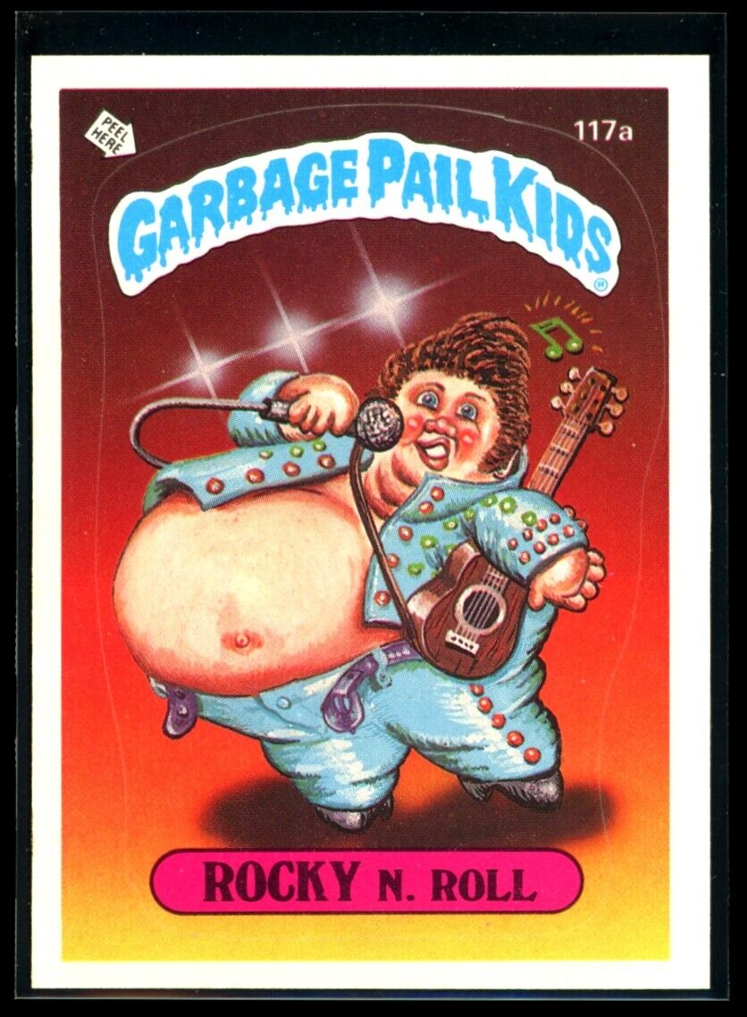 ROCKY N. ROLL 1986 Garbage Pail Kids Series 3 #117a NM Garbage Pail Kids Base - Hobby Gems