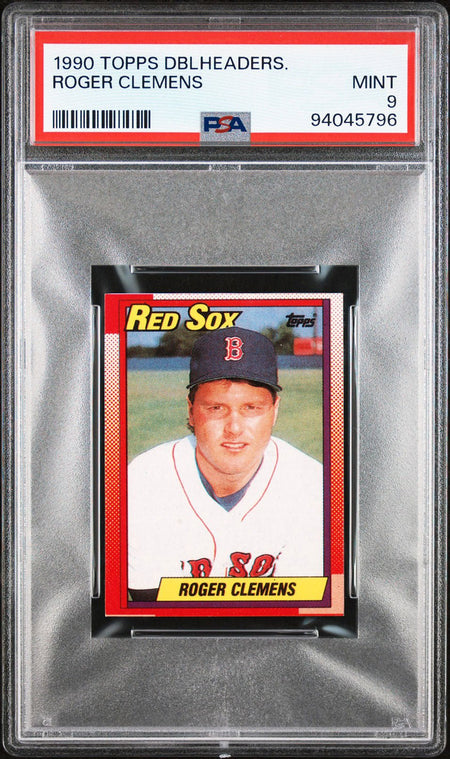 ROGER CLEMENS PSA 9 1990 Topps Doubleheaders Baseball Base Graded Cards - Hobby Gems