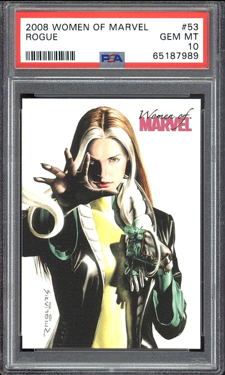 ROGUE PSA 10 2008 Rittenhouse Women of Marvel #53 C5 Marvel Base Graded Cards - Hobby Gems