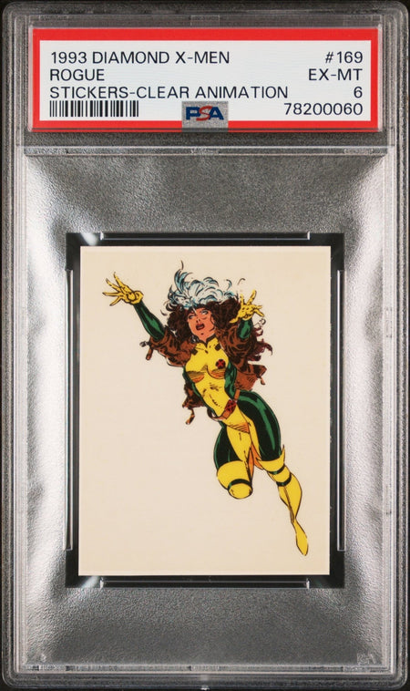 ROGUE PSA 6 1993 Diamond Marvel X-Men Clear Animation Sticker #169 Marvel Graded Cards Sticker - Hobby Gems