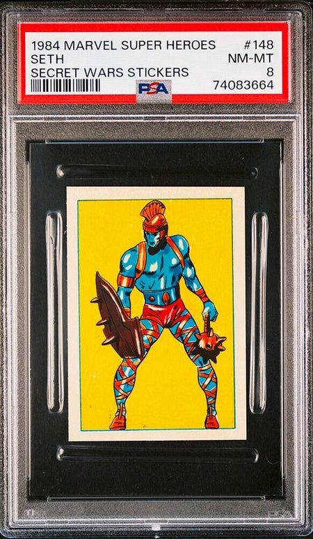 SETH PSA 8 1984 Marvel Super Heroes Secret Wars Stickers #148 C2 Marvel Graded Cards Sticker - Hobby Gems