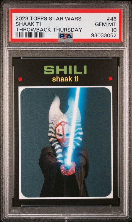 SHAAK TI PSA 10 2023 Topps Star Wars Throwback Thursday TBT #47 C1 Star Wars Base Graded Cards - Hobby Gems