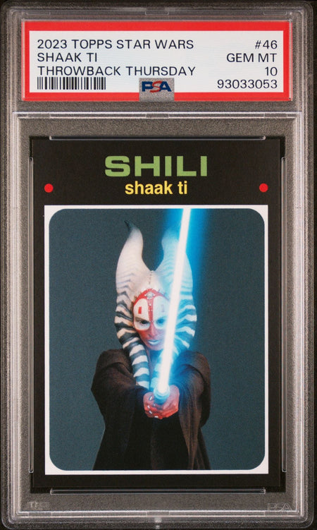 SHAAK TI PSA 10 2023 Topps Star Wars Throwback Thursday TBT #47 C2 Star Wars Base Graded Cards - Hobby Gems