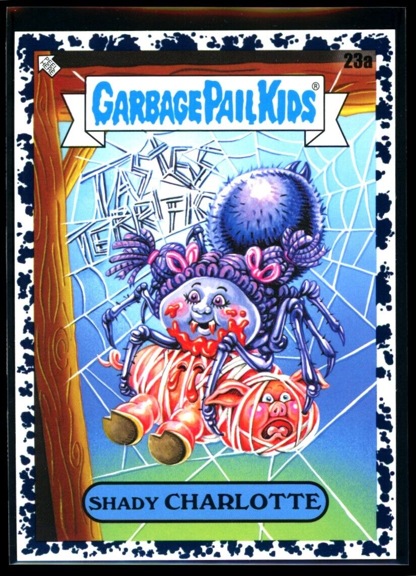 SHADY CHARLOTTE 2022 Topps Book Worms Inkwell Black Garbage Pail Kids #23a Garbage Pail Kids Base - Hobby Gems