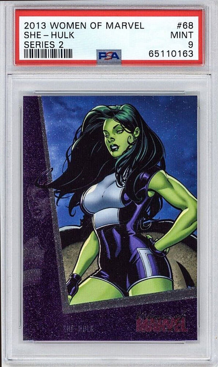 SHE-HULK PSA 9 2013 Rittenhouse Women of Marvel #68 Marvel Base Graded Cards - Hobby Gems