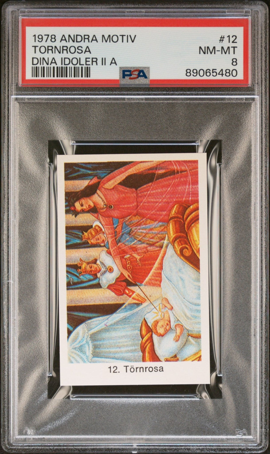 SLEEPING BEAUTY PSA 8 1978 Andra Motiv Dina Idoler II A Tornrosa Disney #12 Pop Culture Base Graded Cards - Hobby Gems