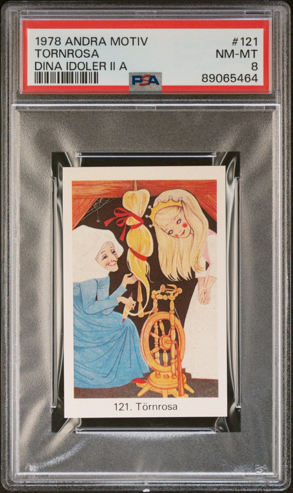 SLEEPING BEAUTY PSA 8 1978 Andra Motiv Dina Idoler II A Tornrosa Disney #121 Pop Culture Base Graded Cards - Hobby Gems