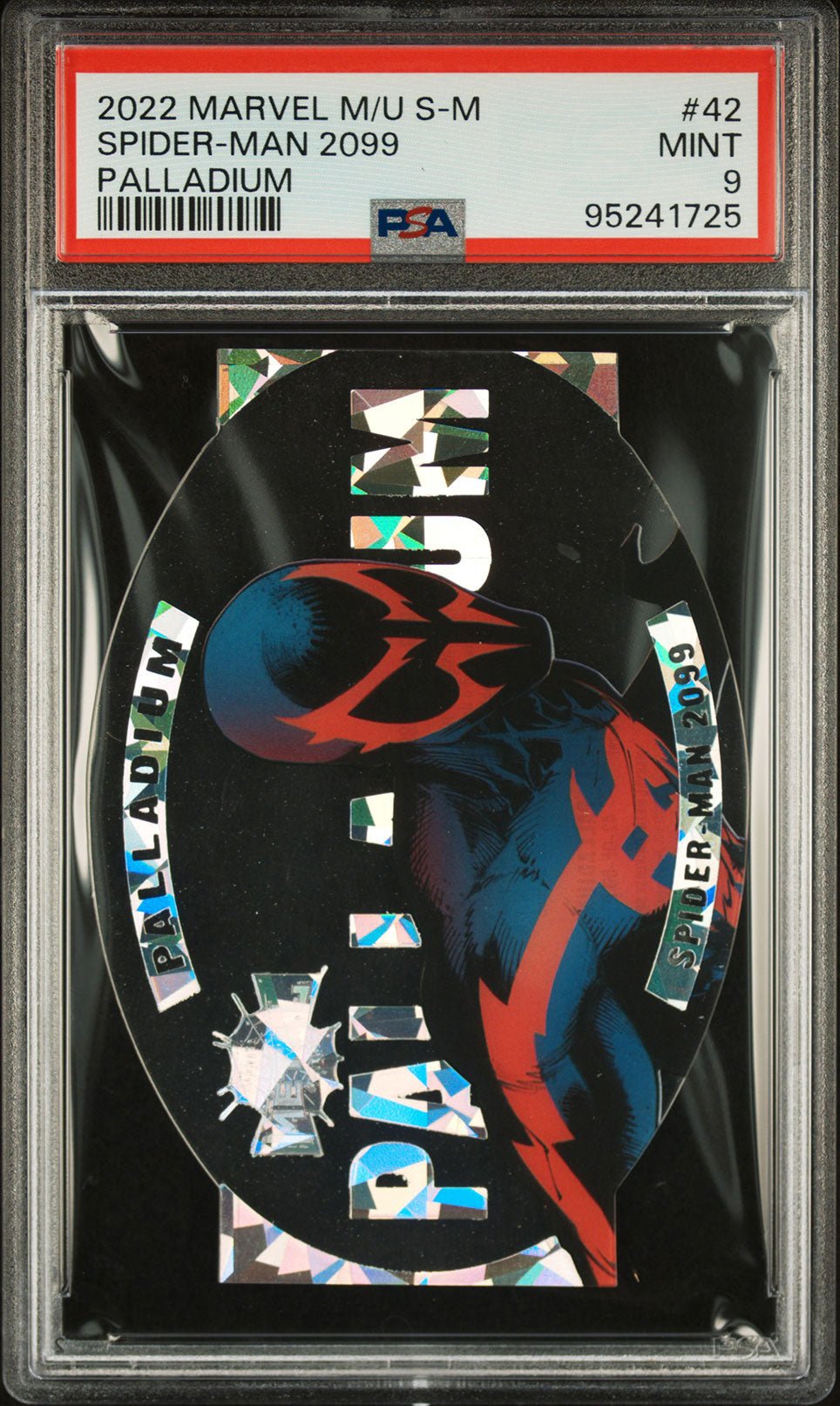 SPIDER - MAN 2099 PSA 9 2022 Skybox Marvel Metal Universe Spider - Man Palladium #42 Marvel Graded Cards Insert - Hobby Gems