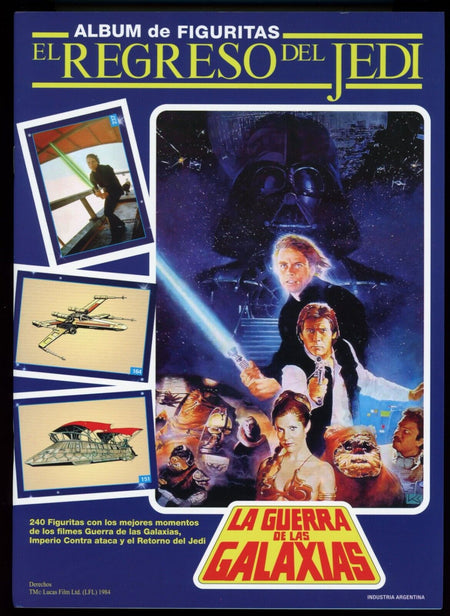 STAR WARS 1984 Argentina Return of the Jedi Sticker Album Unused *Please Read* Star Wars Base - Hobby Gems