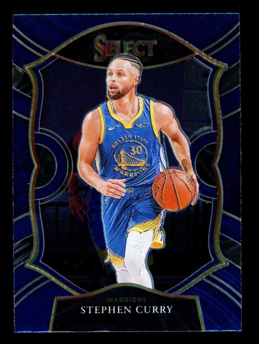 STEPHEN CURRY 2020-21 Panini Select Concourse Retail Blue #57 Basketball Parallel - Hobby Gems