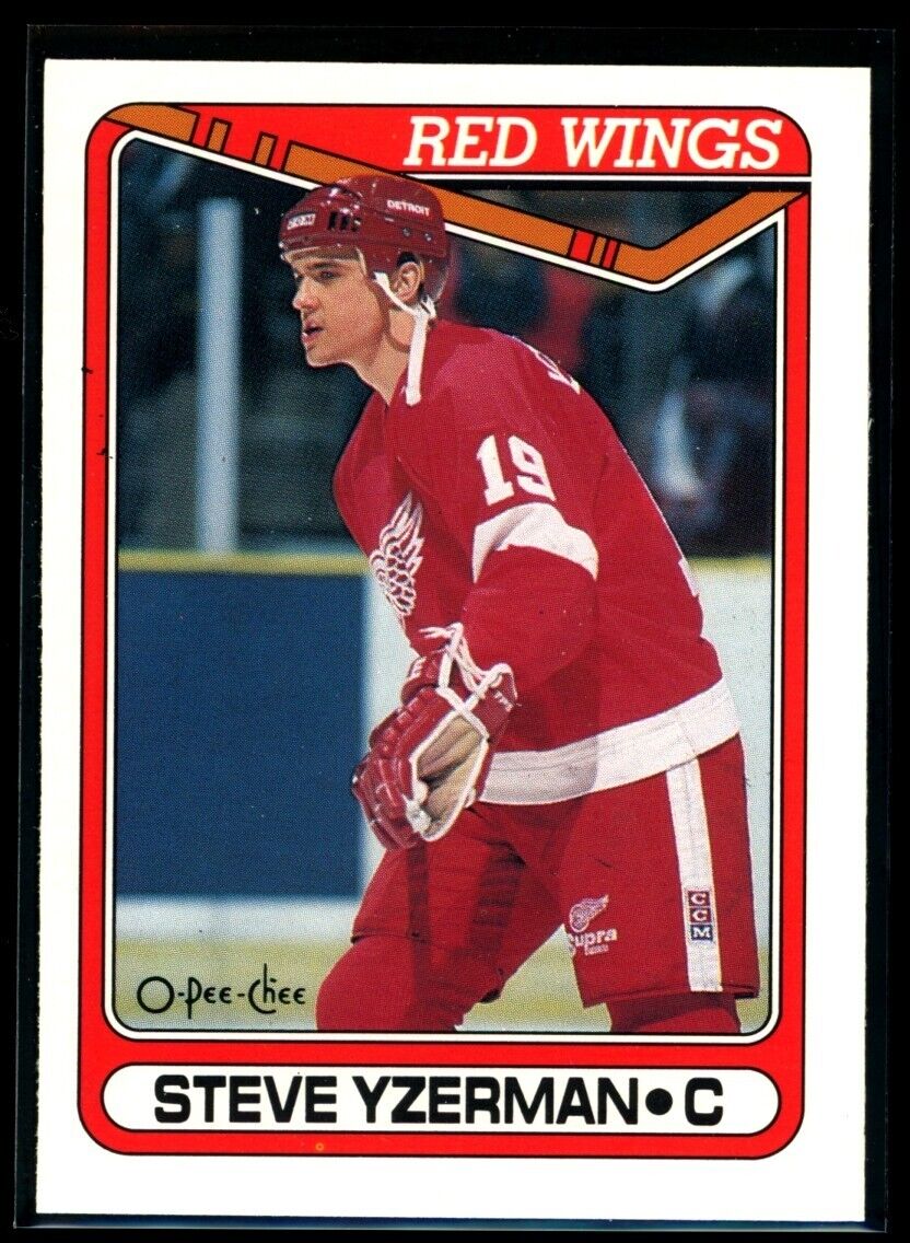 STEVE YZERMAN 1990-91 O-Pee-Chee #222 Hockey Base - Hobby Gems