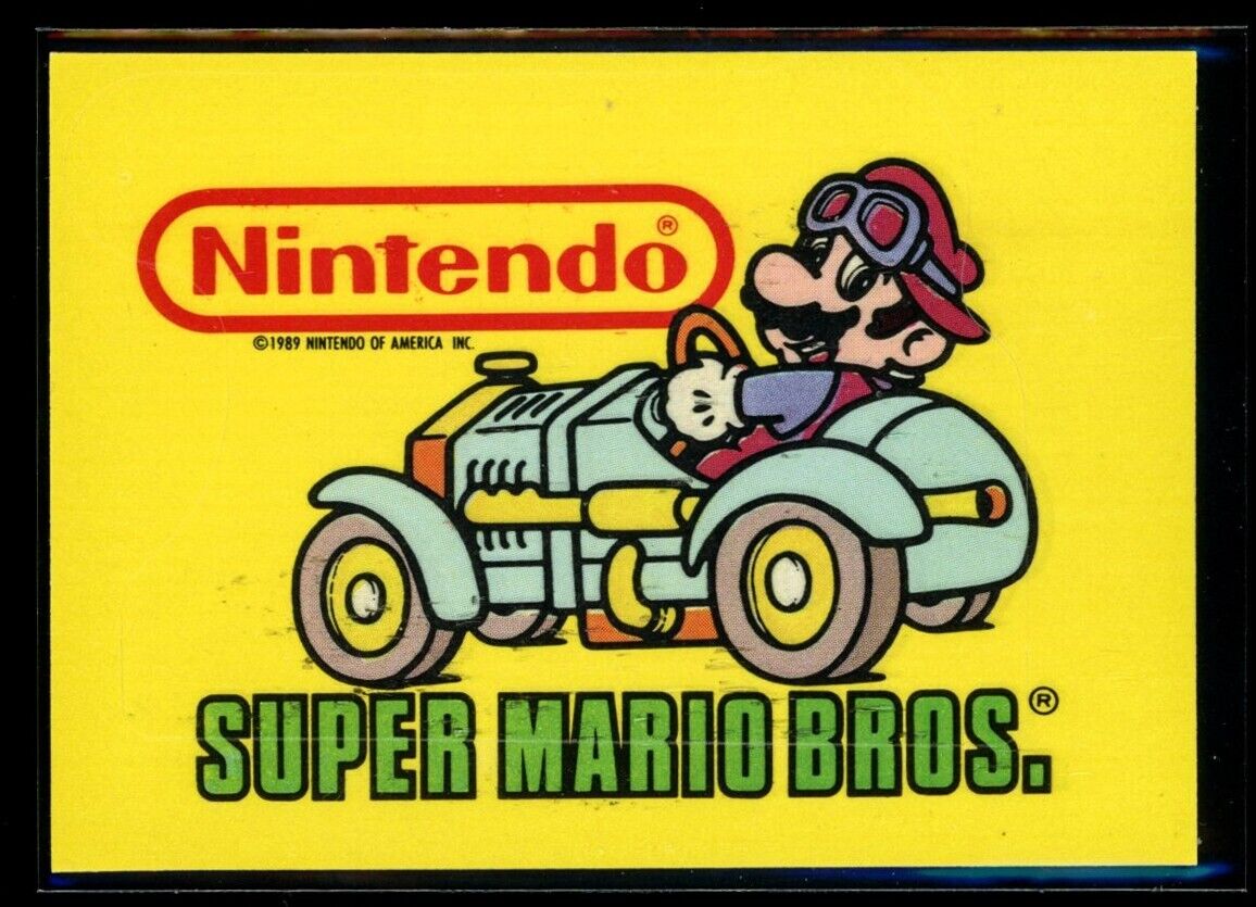SUPER MARIO BROS. Die-Cut Error 1989 Topps Nintendo Game Tip Stickers #33 Rare Nintendo Sticker - Hobby Gems