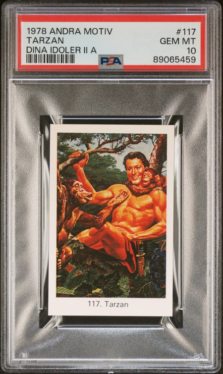 TARZAN PSA 10 1978 Andra Motiv Dina Idoler II A Pop Culture Movie #117 Pop Culture Base Graded Cards - Hobby Gems