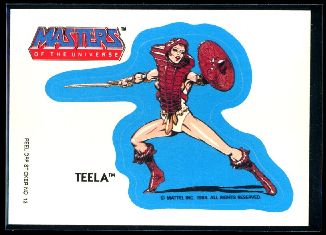 TEELA 1984 Masters of the Universe Sticker #13 NM C1 Masters of the Universe Sticker - Hobby Gems