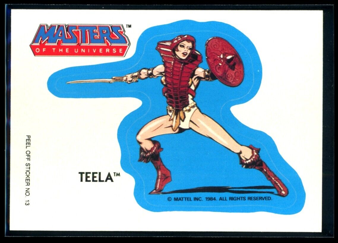 TEELA 1984 Masters of the Universe Sticker #13 NM C2 Masters of the Universe Sticker - Hobby Gems