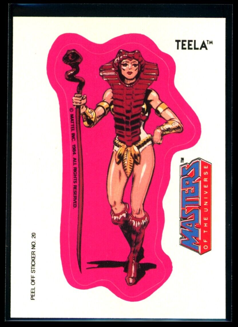 TEELA 1984 Masters of the Universe Sticker #20 NM C3 Masters of the Universe Sticker - Hobby Gems