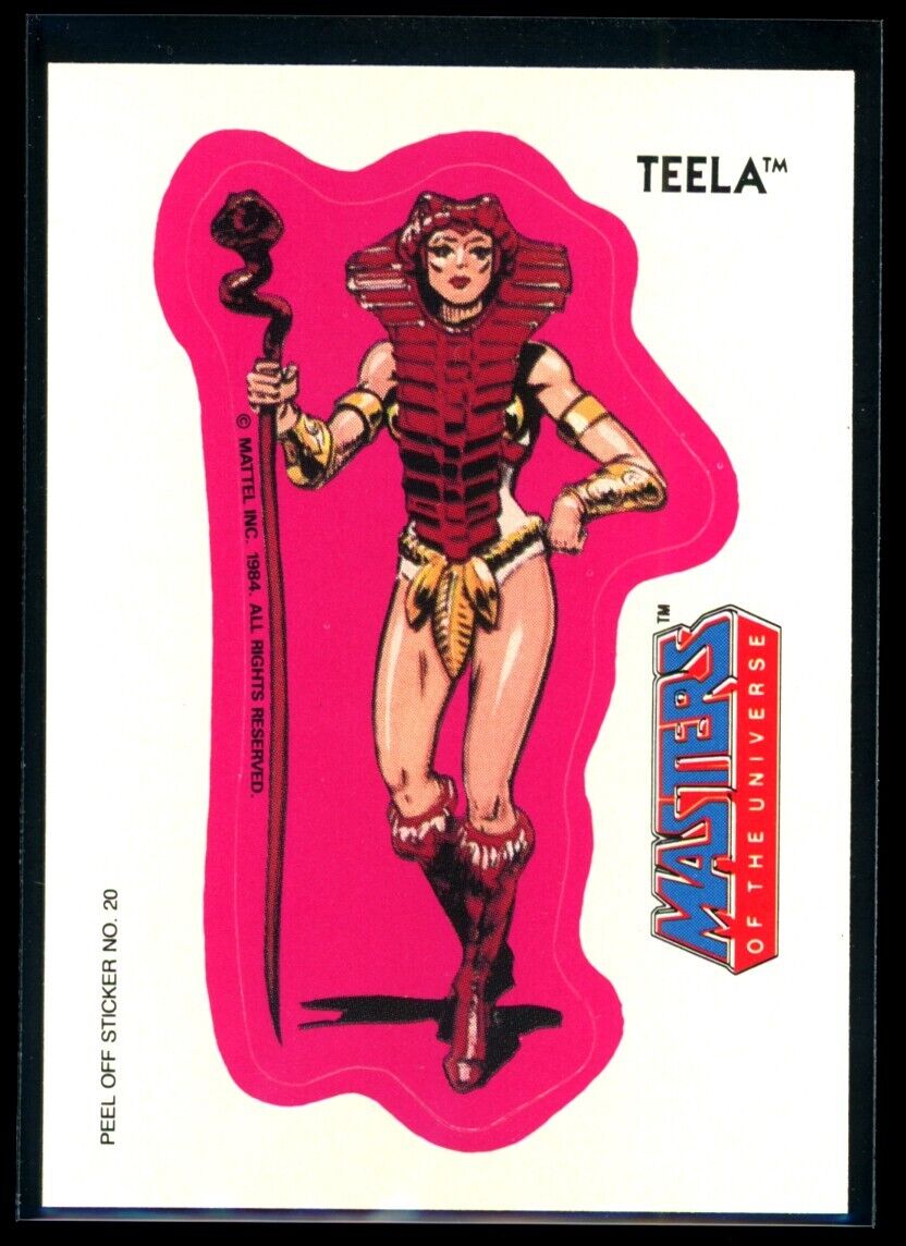 TEELA 1984 Masters of the Universe Sticker #20 NM C4 Masters of the Universe Sticker - Hobby Gems