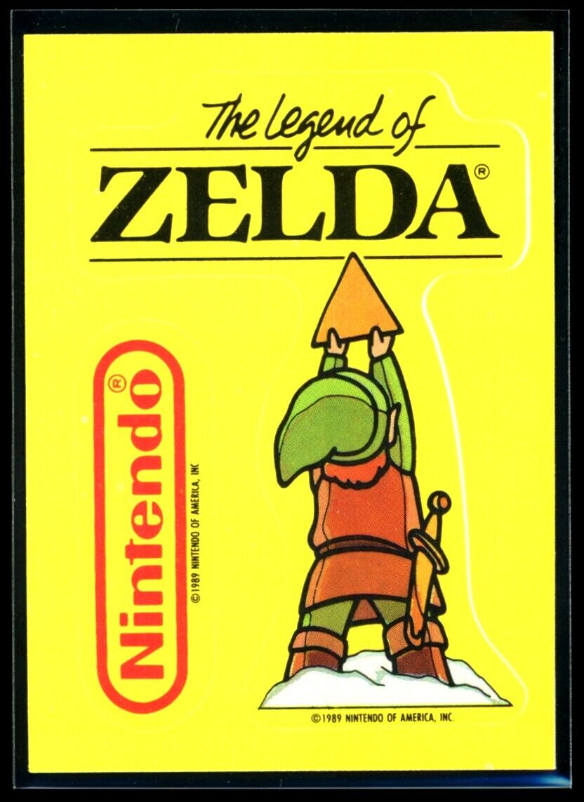 THE LEGEND OF ZELDA Die-Cut Error 1989 Topps Nintendo Game-Tip Sticker #32 Nintendo Sticker - Hobby Gems
