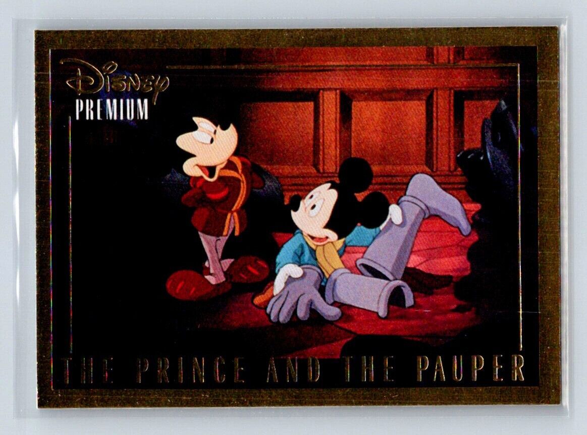 THE PRINCE AND THE PAUPER Mickey Mouse 1995 Skybox Disney Premium #65 C1 Disney Base - Hobby Gems