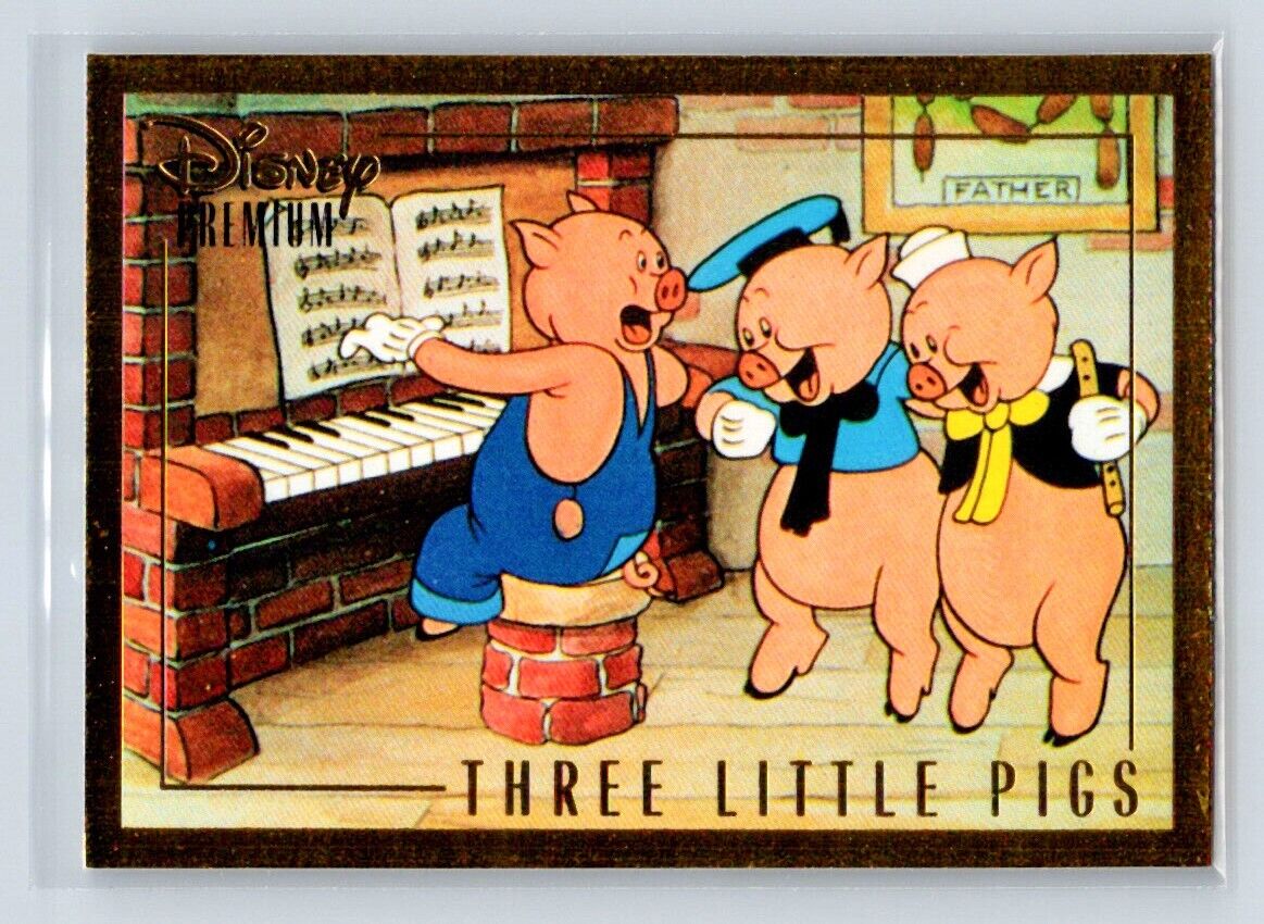 THREE LITTLE PIGS 1995 Skybox Disney Premium #55 C1 Disney Base - Hobby Gems
