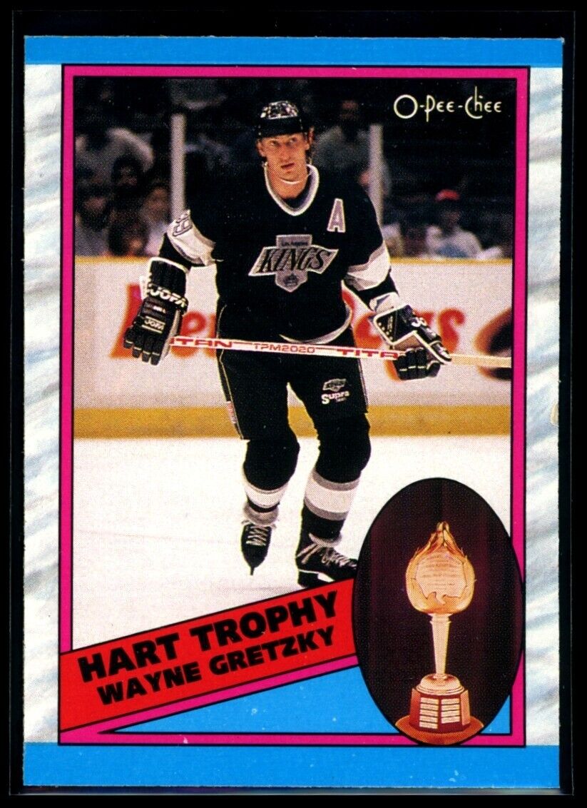 WAYNE GRETZKY 1989-90 O-Pee-Chee Hart Trophy #320 Hockey Base - Hobby Gems