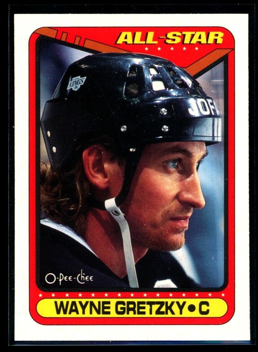 WAYNE GRETZKY 1990-91 O-Pee-Chee All-Star #199 C2 Hockey Base - Hobby Gems