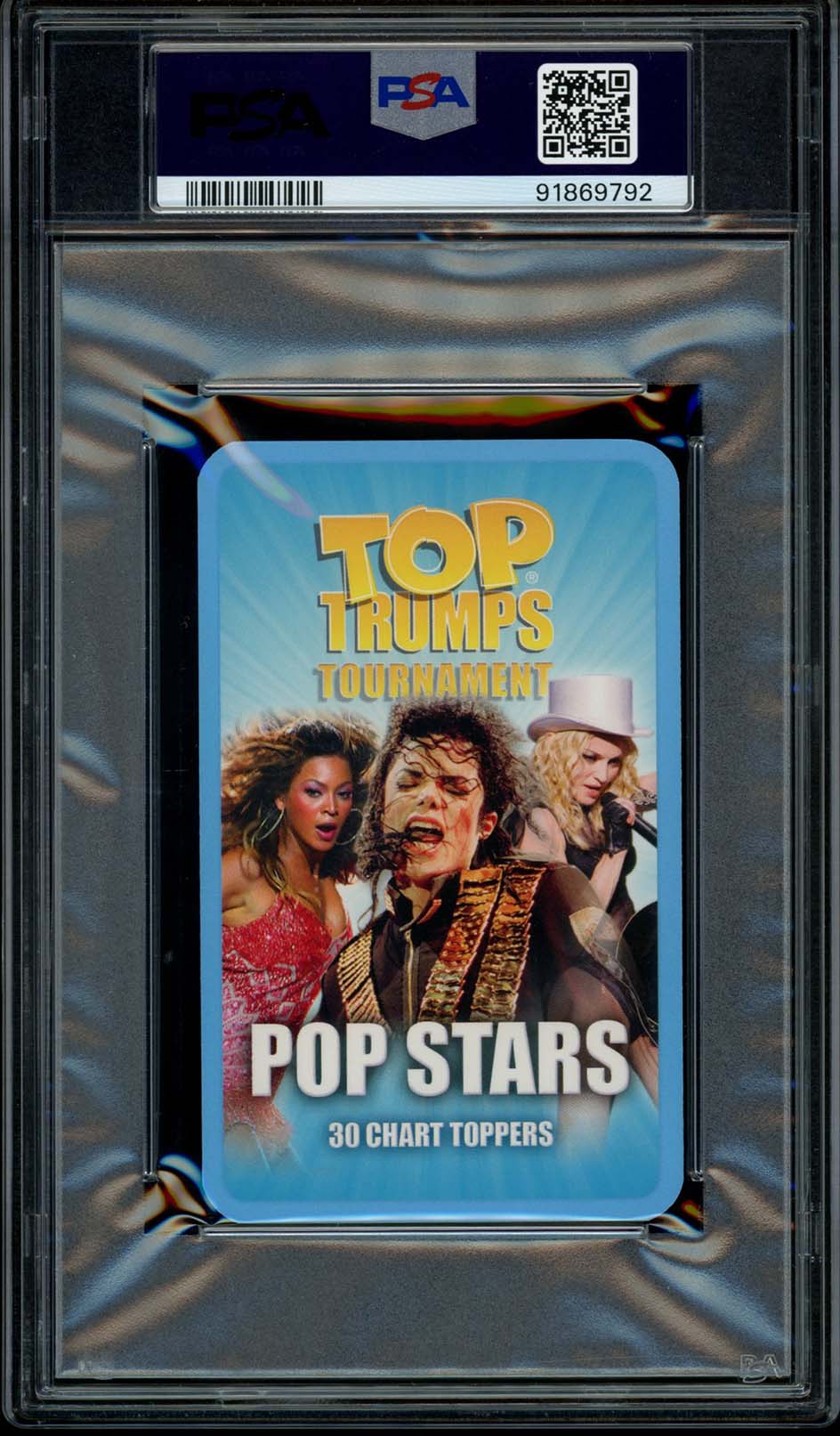 WHITNEY HOUSTON PSA 8 2009 Top Trumps Tournament Pop Stars Pop Culture Base Graded Cards - Hobby Gems