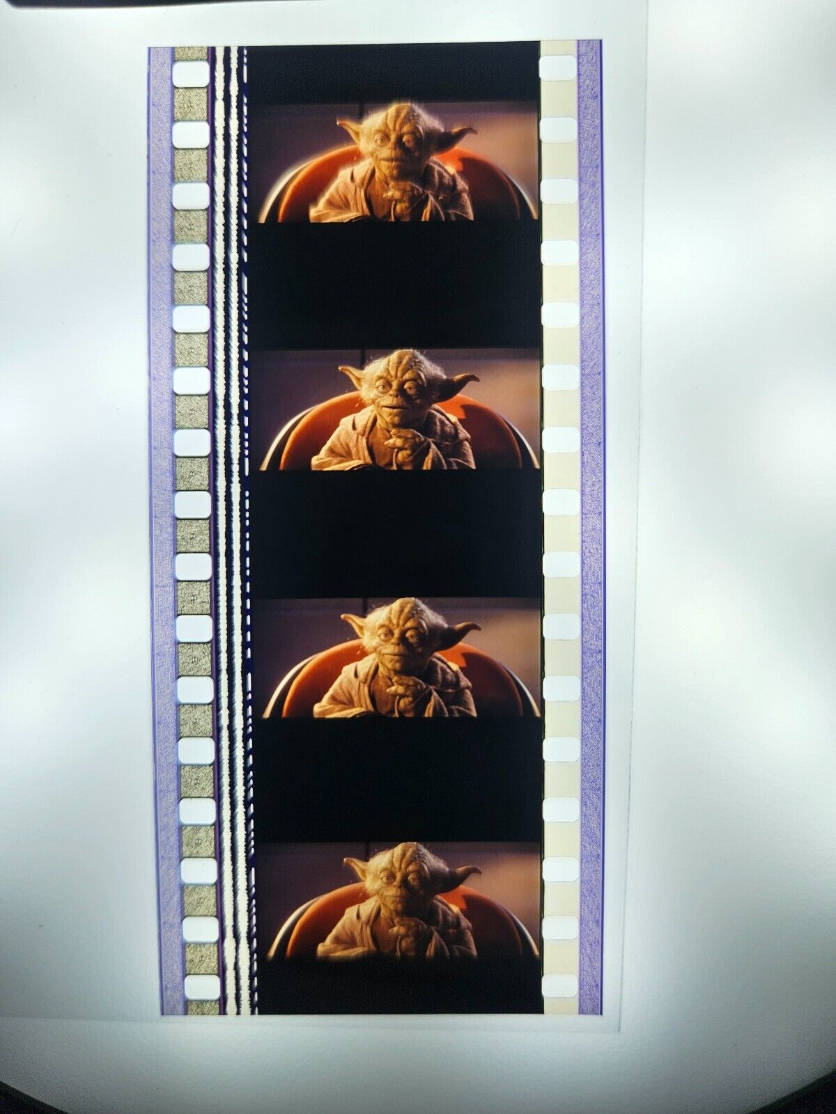 Yoda Star Wars Episode 1 Phantom Menace 35mm Original Film Cells SW2078 Star Wars 35mm Film Cell - Hobby Gems