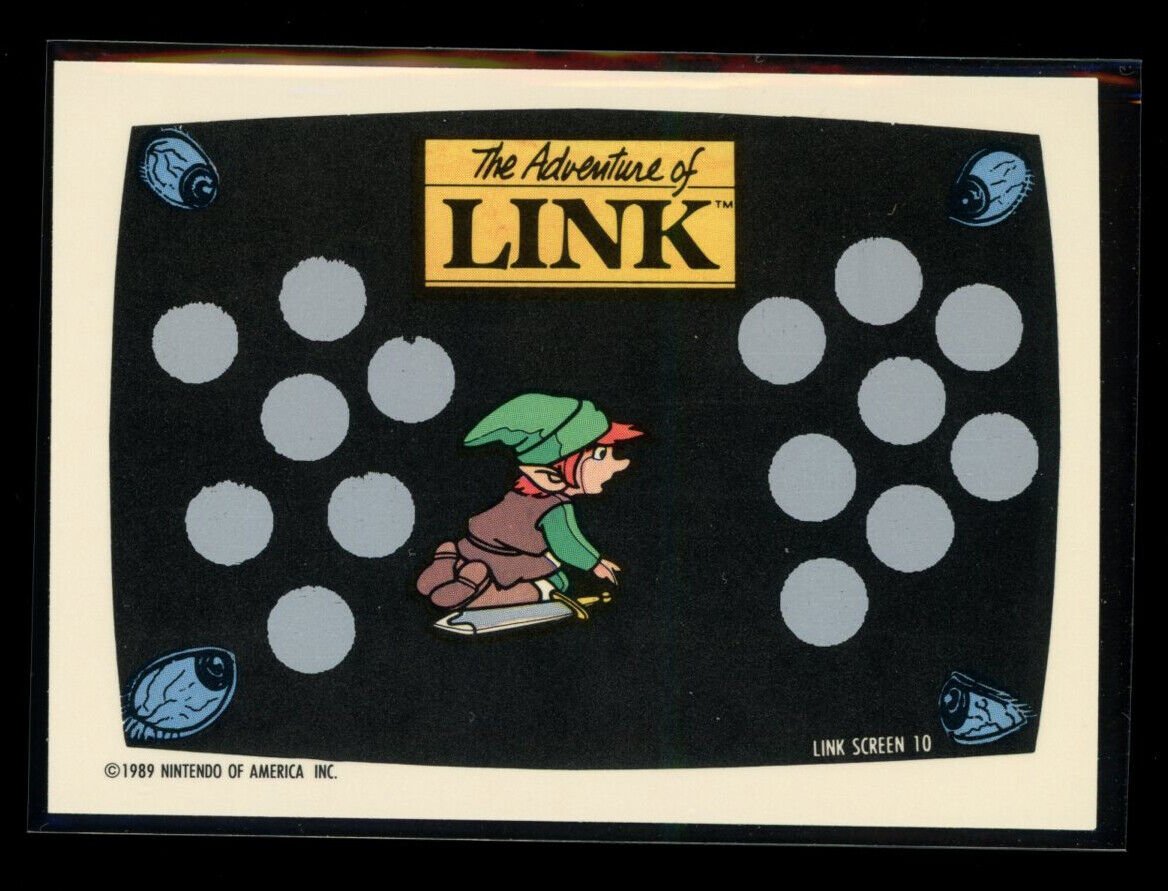 ZELDA II THE ADVENTURE OF LINK 1989 Topps Nintendo Scratch-Off Screen 10 NM C1 Nintendo Base Scratch Off - Hobby Gems
