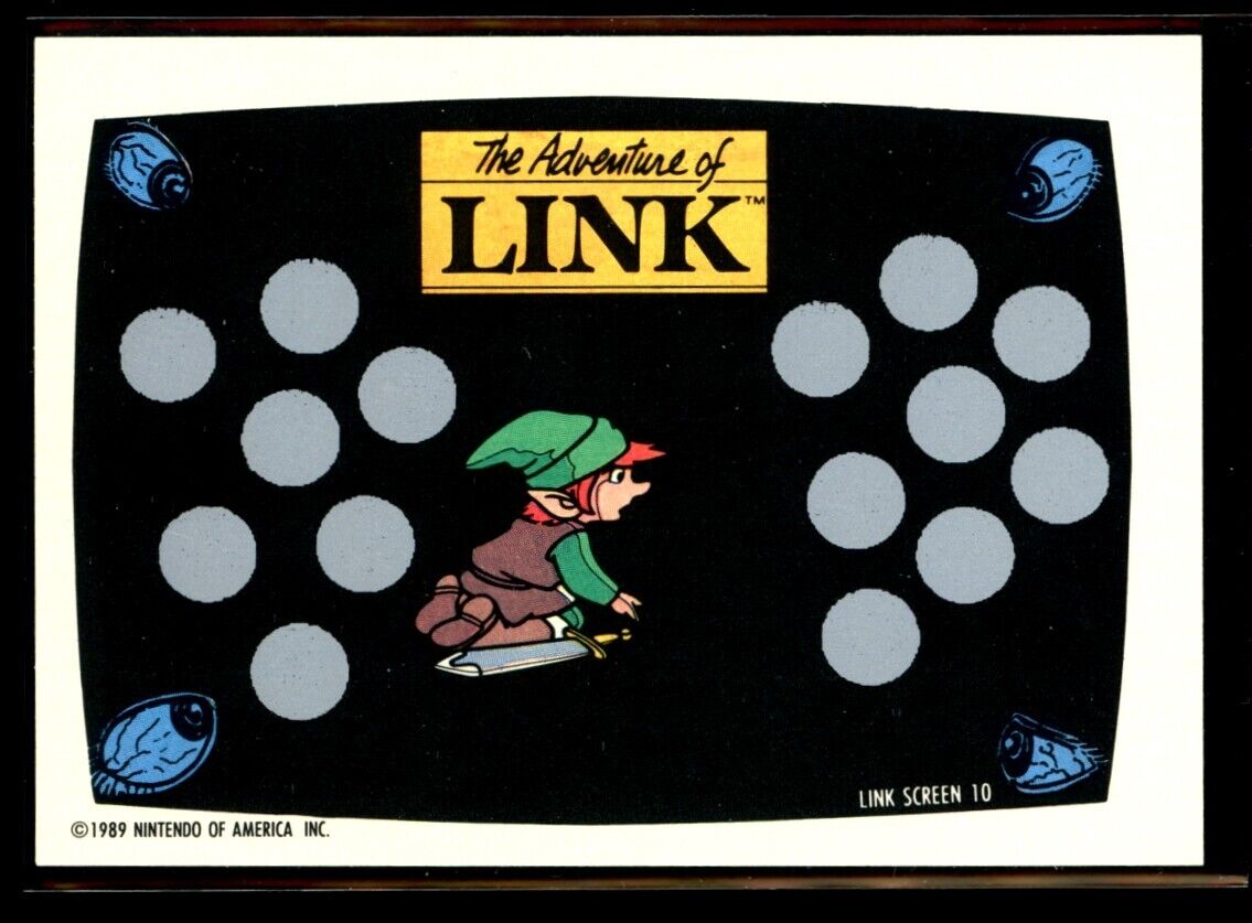 ZELDA II THE ADVENTURE OF LINK 1989 Topps Nintendo Scratch-Off Screen 10 NM C3 Nintendo Base Scratch Off - Hobby Gems